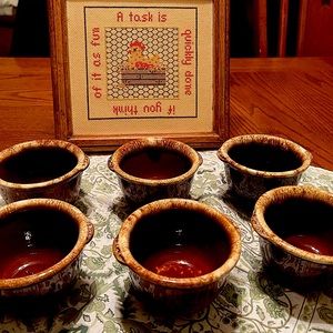 Vintage Hull Pottery Custard Cups
